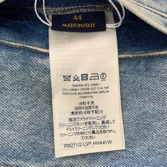 Louis Vuitton Blue Denim Long-Sleeve Jacket